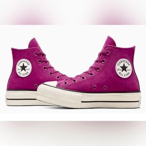 Converse Womens Chuck Taylor All Star Lift High Top Shoes (A11143C) Violet US 10